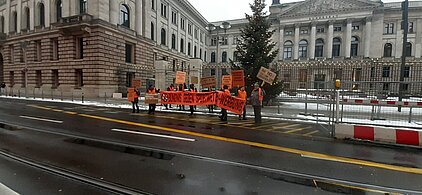 Teilnehmer der Demonstration